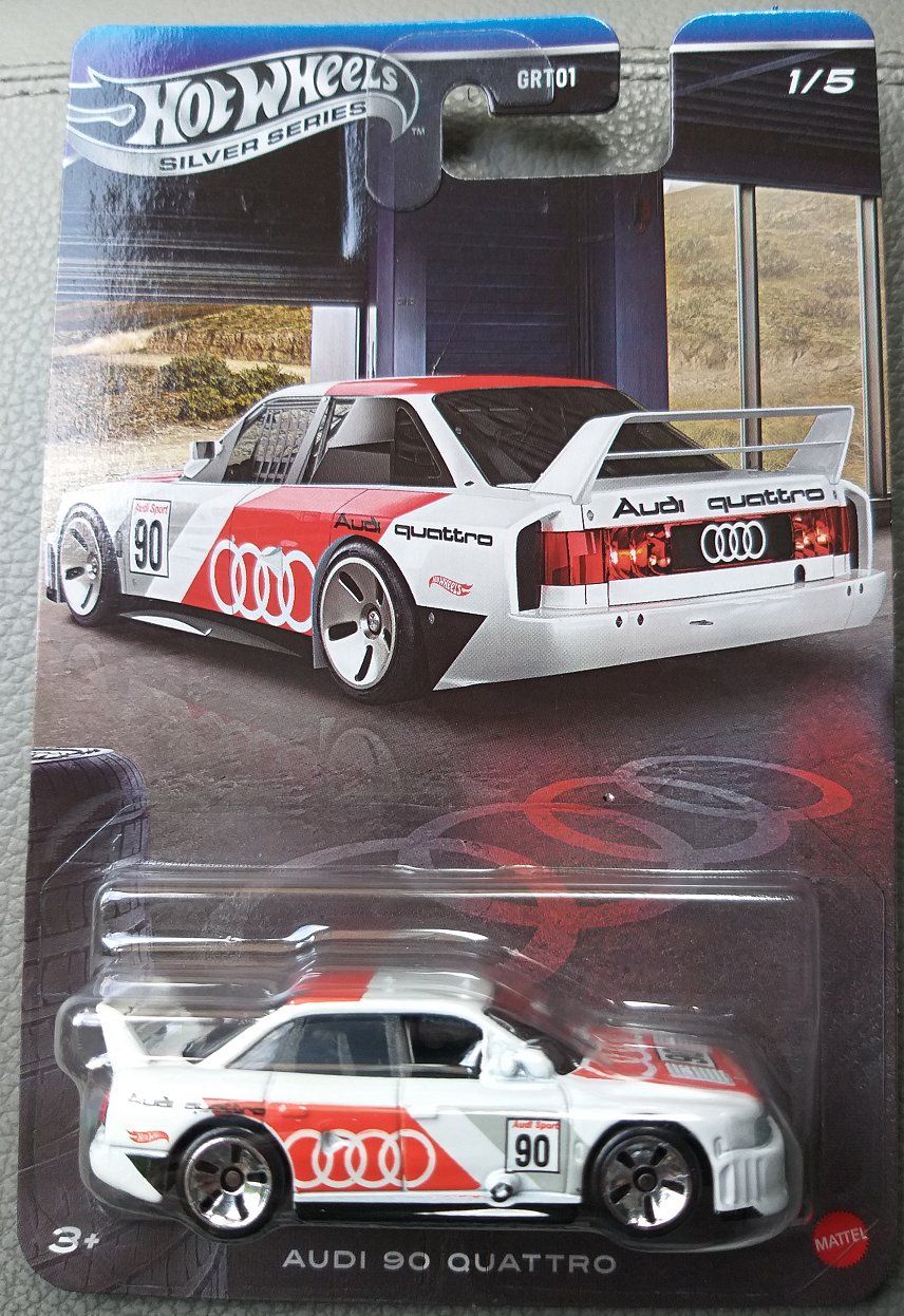 Audi Modellini d'auto: Hot Wheels Silver Series Audi 90 Quattro – Nuovo e nell'imballaggio originale da Brugg AG venduto da Evilweevil