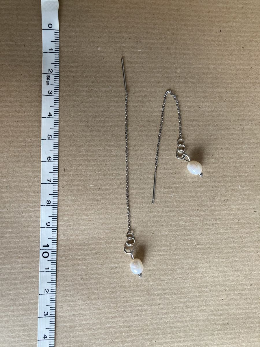 Orecchini pendenti & Orecchini a lobo: Boucles réglables avec perle d’eau (s) – Nuovo e nell'imballaggio originale da Genève venduto da ct_fqr8