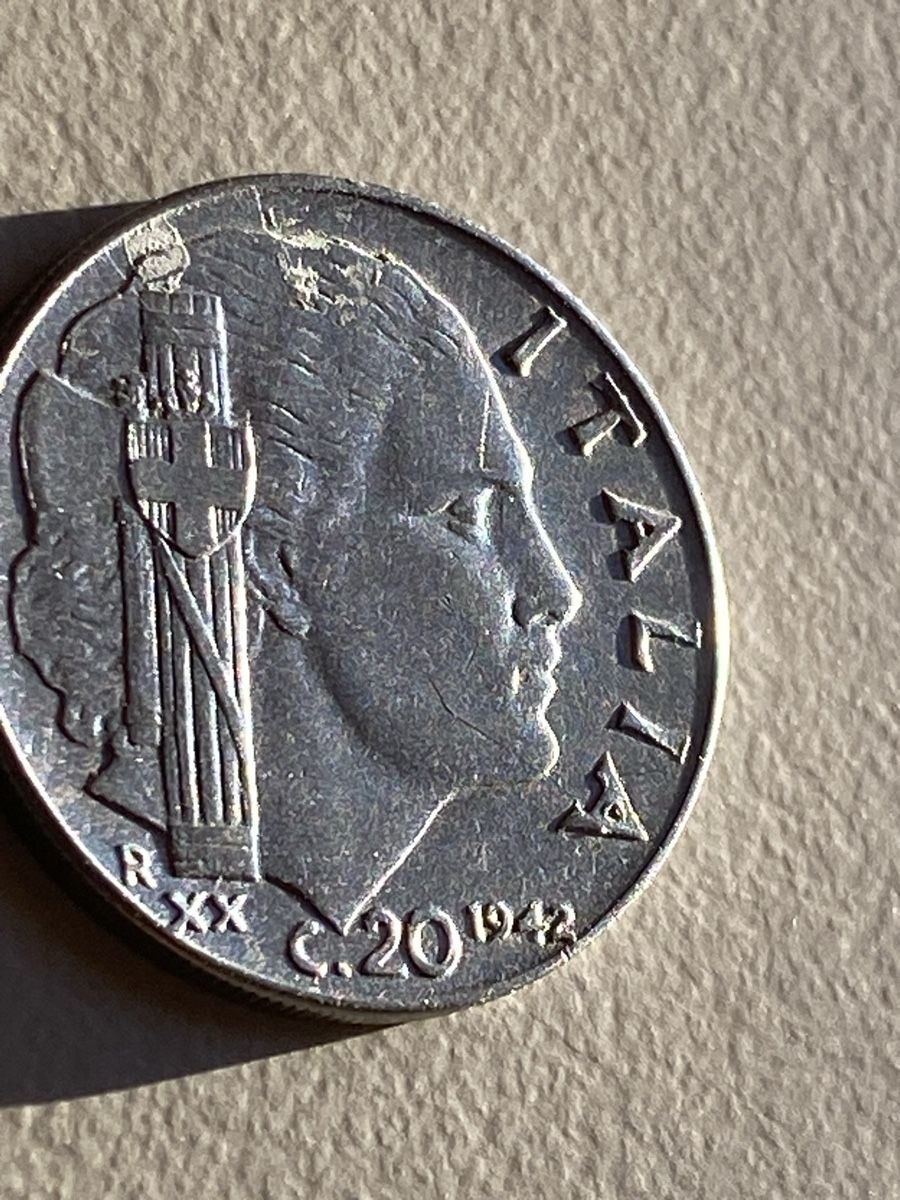 Tutti le monete: Italie - 20 centimes - 1942 – Usato da Payerne venduto da Mike1682
