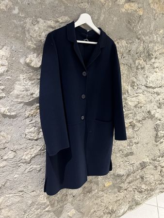 Mantel S‘ Max Mara, Gr. 44, blau, Wolle