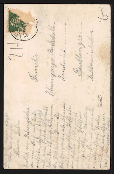 Cartoline postali: AK Wald, Blick auf das Sanatorium, 1921 – Usato da Berlin venduto da bartko-reher 1