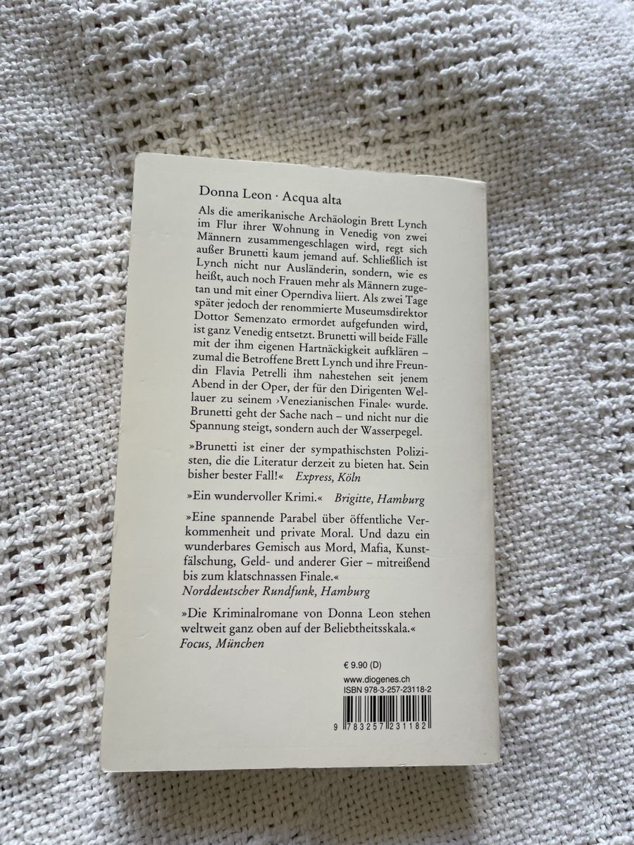 Libri: Buch Donna Leon - Aqua Alta / Brunetti 5 – Usato da Gondiswil venduto da lor_2rkz 2