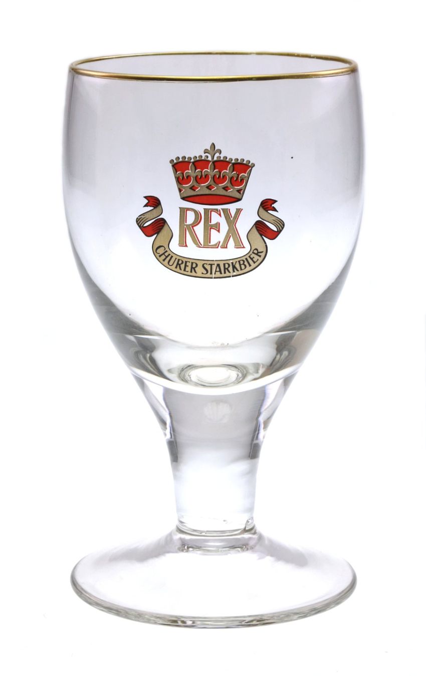 Bicchieri: Brauerei Calanda Chur Glas REX Bier – Usato da Schmitten FR venduto da la_luna_blue