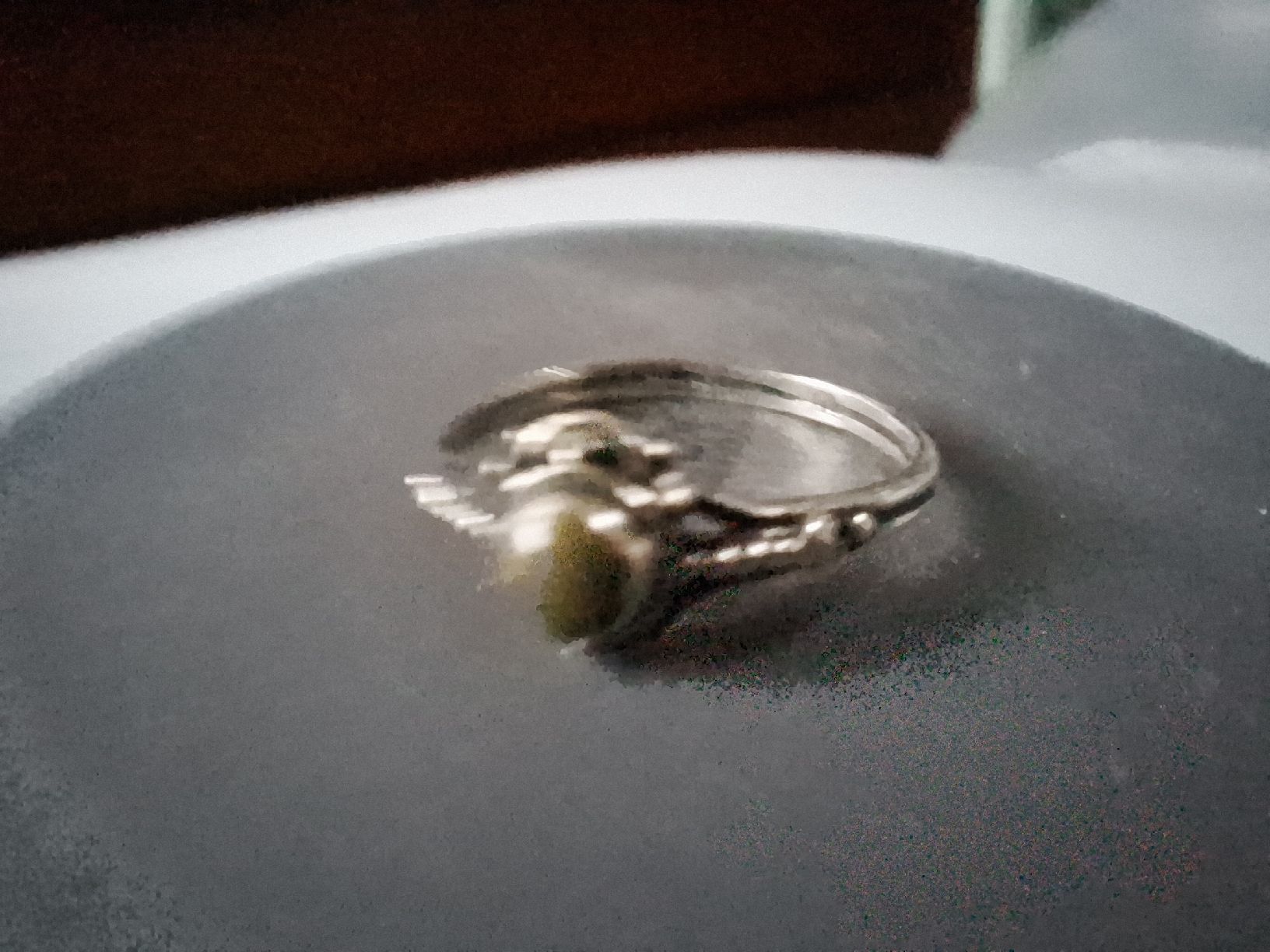 Anelli: Bague en argent ancienne pierre verte – Usato da Tannay venduto da v1n1p00h 2