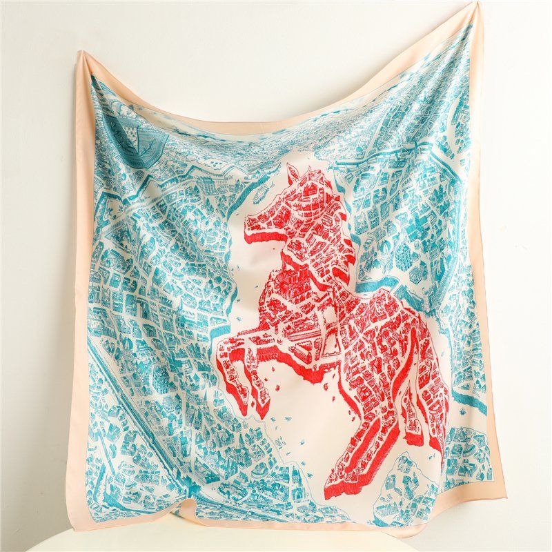 Foulards, Tücher & Schals: Schal Foulard Halstuch Stadtplan – Neu und originalverpackt aus Laufen von flowerfan 6
