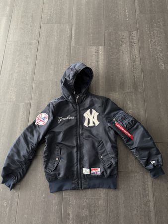 Alpha Industries Bomberjacke New York Yankees Gr S/P Navy