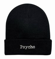 Psycho 3D Embroidered Beanie – neu