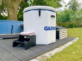 Profi Barrel Eisbad (White Edition) mit High-End Kühler 🧊