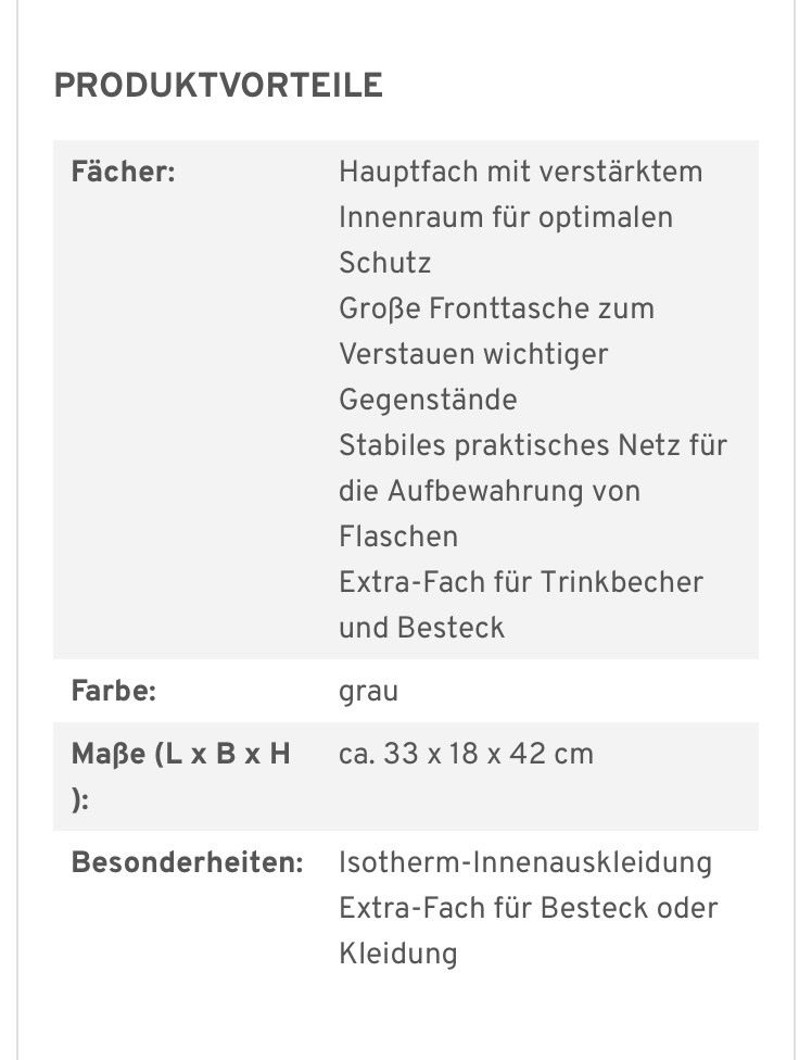 Borse: NORDCAP Kühltasche grau neu – Nuovo e nell'imballaggio originale da Brugg AG venduto da Honeybee6 5