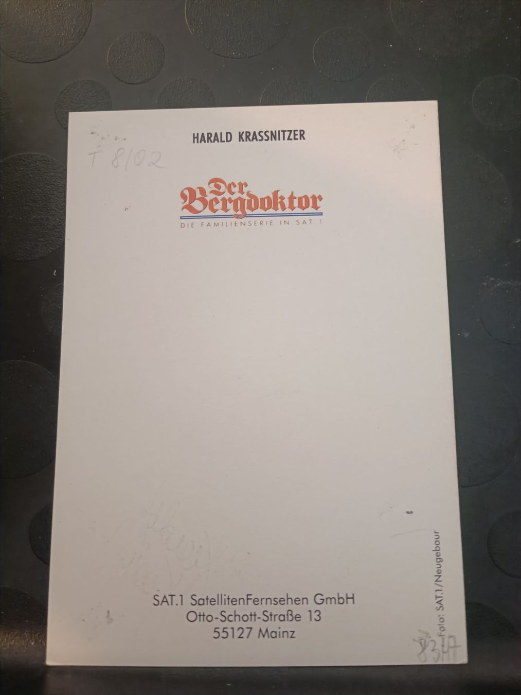 Autografi: Harald Krassnitzer - handsigniert – Usato da Menziken venduto da Artographs 1