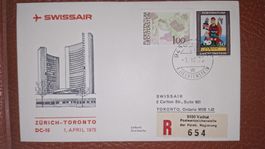 Swissair Zürich - Toronto 01.04.1975