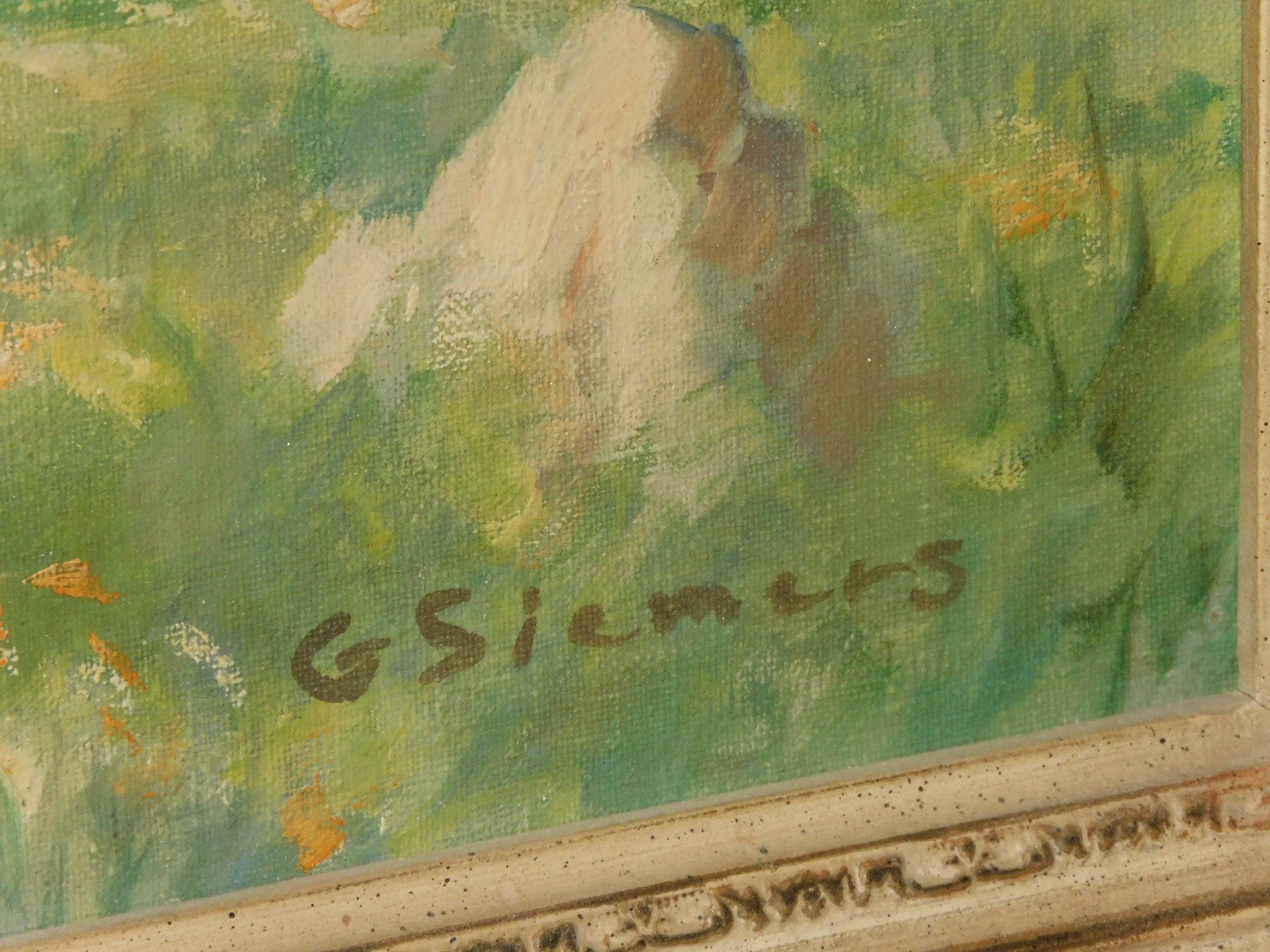 Tableaux: Sammlung Ölgemälde v G. Siemers mit Stuckrahmen  Landschaft – D'occasion à Sursee par 76 6
