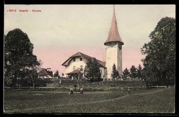 Ansichtskarten: AK Aeschi, Partie an der Kirche – Gebraucht aus Berlin von bartko-reher
