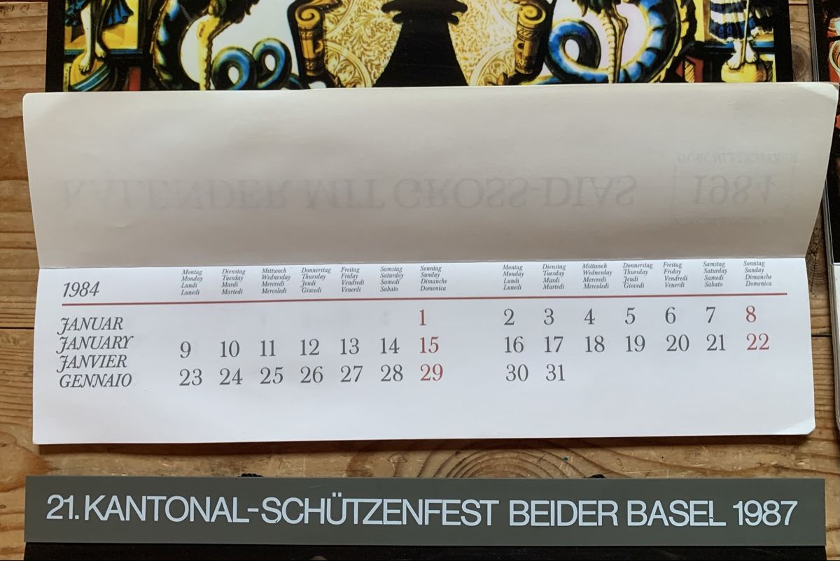 Calendari: 4 Schützenkalender mit Gross-Dias – Usato da Goldingen venduto da Bergler012 5