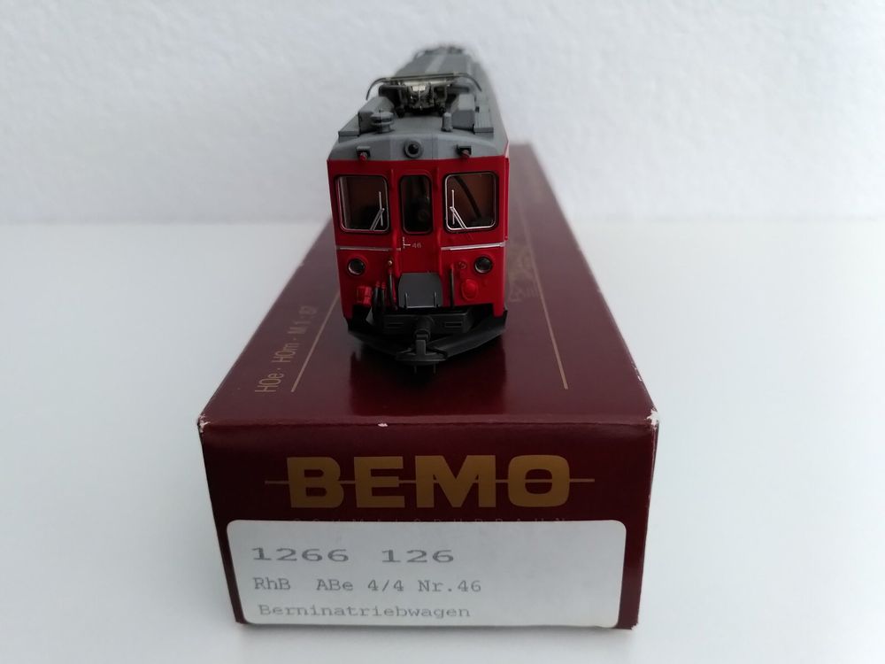 Bemo Modelleisenbahnen: Bemo RhB Bernina-Triebwagen ABe 4/4 46 H0m – Gebraucht aus Bern von Luca099 4