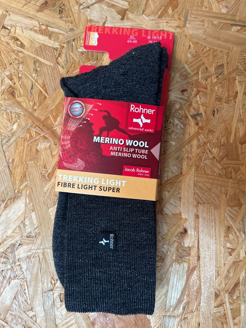 Rohner Calze: Rohner Merino Woll Wandersocken Grösse XL – Nuovo e nell'imballaggio originale da Jegenstorf venduto da Bracher_Mail-House