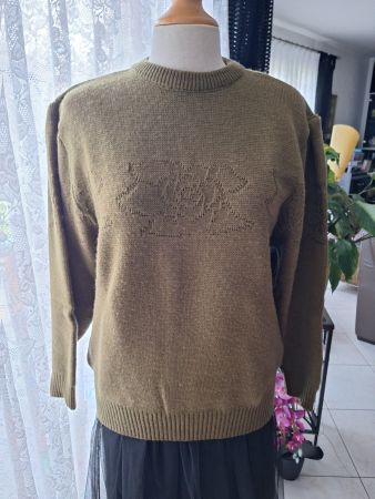 Pull vintage pure laine, taille 40