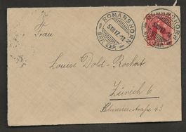 Brief Schweiz 1917 Pro Juventute Romanshorn Zürich 90.-