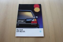 VW Golf GTi & GTi 16v & Edition One Prospekt 8/1989