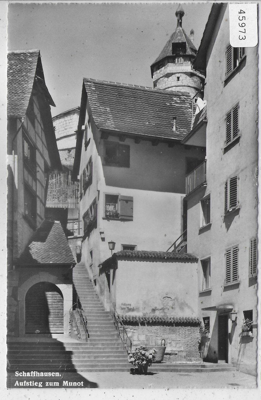 Cartoline postali: Schaffhausen - Aufstieg zum Munot – Usato da Ettingen venduto da Kartenplanet