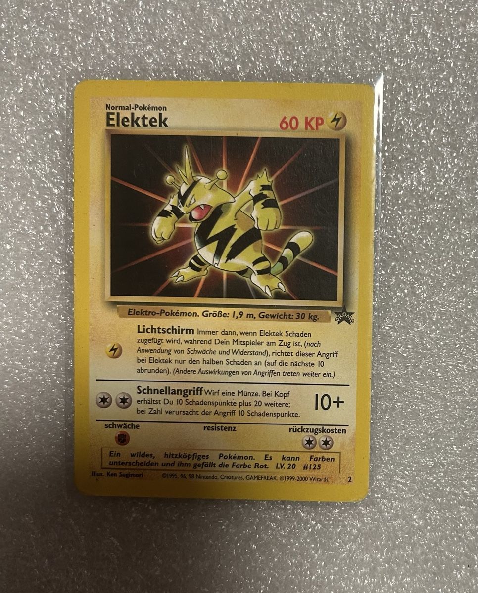 Pokémon Sammelbilder & Trading cards: Elektek (WP 2) Wizards Black Star Promos – Gebraucht aus Wildhaus von collectony