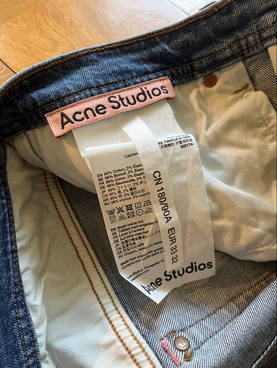 Acne Studios Jeans: Acne Studios Blue Regular Fit Jeans - W33 L32 – Gebraucht aus Zürich von sundance_kid 3
