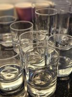 Gläser Set (4 gross, 6 klein) Glas - neuwertig und zeitlos