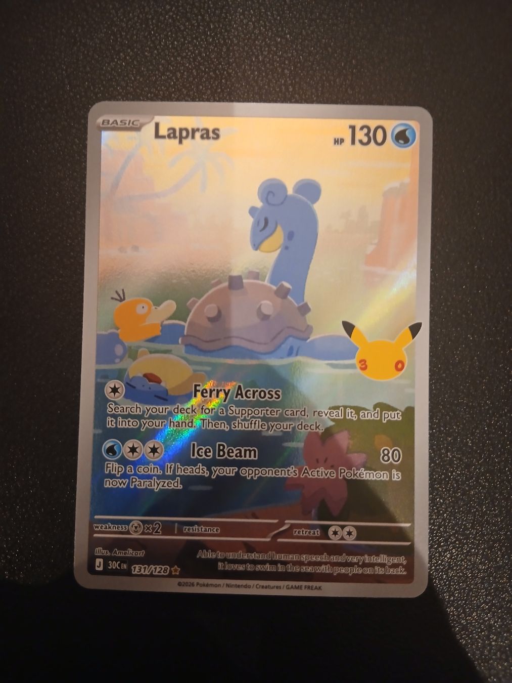 Pokémon Carte collezionabili: Lapras Pokémon 30th Celebration Englisch – Nuovo (secondo la descrizione) da Regensdorf venduto da Baba_Basar