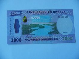 Banknote Ruanda 2000 Francs 2024, Unzirkuliert