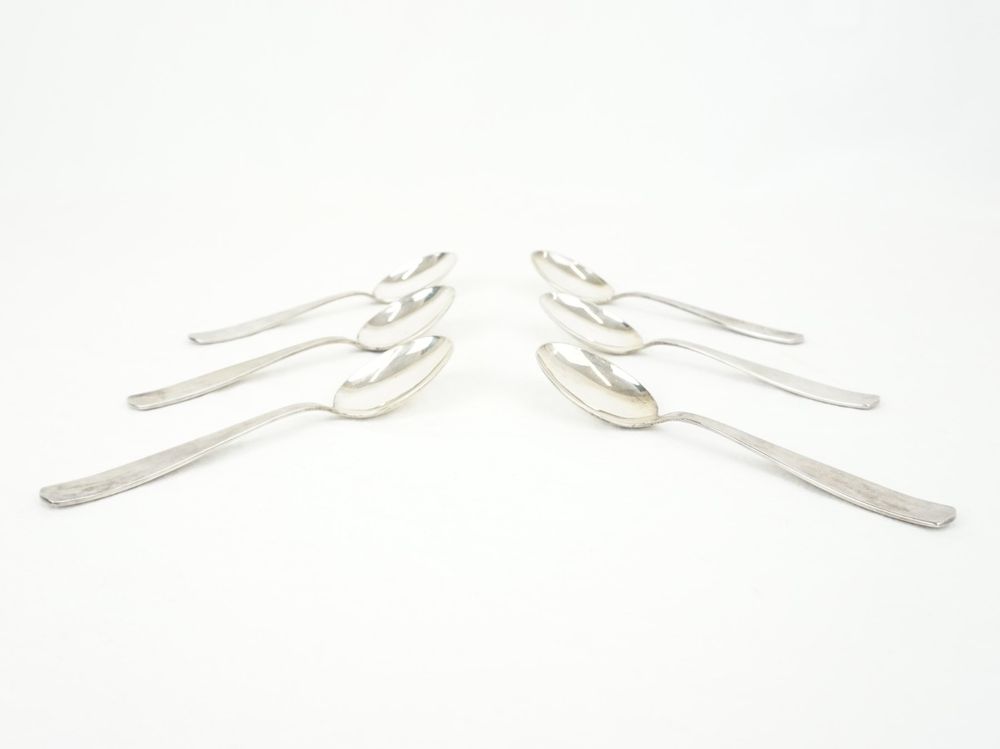 Alessi Kaffeelöffel Nuovo Milano – 6 Stück, Glänzender Edelstahl, Ikonisches Design