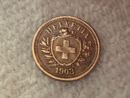 1 centime/rappen 1903