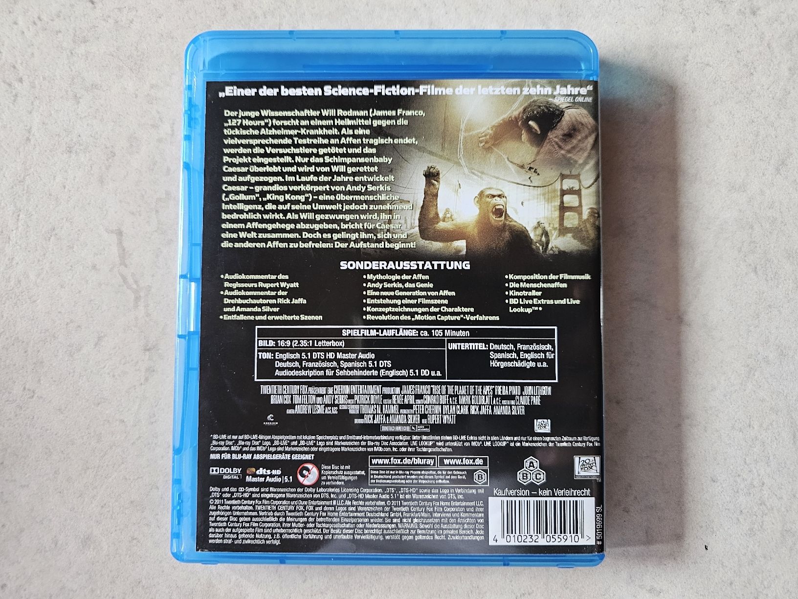 Tutti i DVDs: Planet der Affen  -  Prevolution  /  Bluray – Usato da Schneisingen venduto da backstore24 1