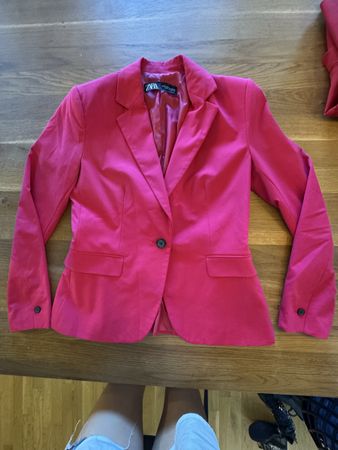 Zara Hosenanzug Set Pink Blazer & Hose Gr. 38/40