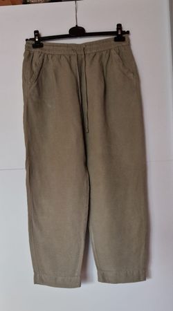 Leinenhose Stoffhose, grün, Gr. 42
