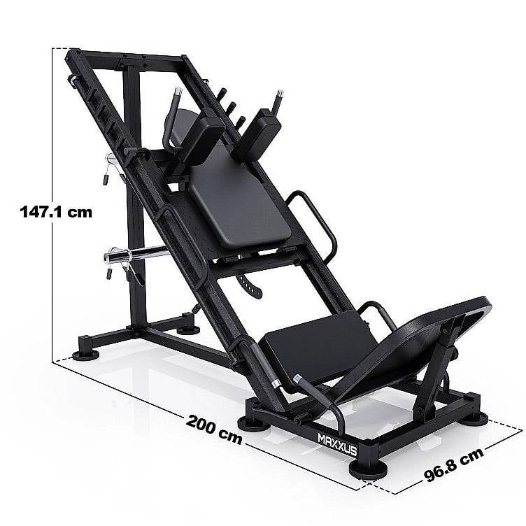 Maxxus Hometrainer: MAXXUS 2in1 Beinpresse & Hackenschmidt inkl. Hantelscheiben – Gebraucht aus Volketswil von AP79