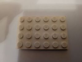 LEGO plaque blanche 24 tenons (4 x 6)
