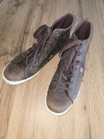 Converse One Star hautes brun cuir vintage