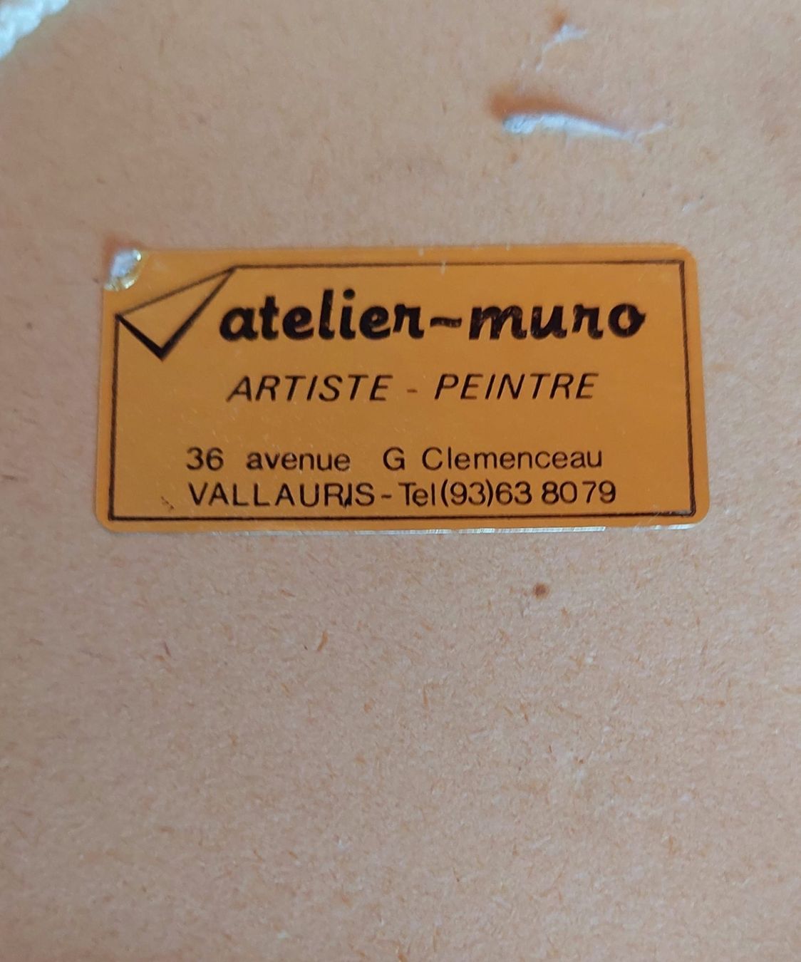 Poster & Bilder: Bild Atelier-Muro ARTISTE - PEINTRE – Gebraucht aus Gümligen von VIN-TAGE-ZONE 3