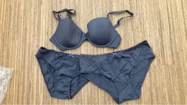 Damen BH und Slip Set grau Guter Zustand