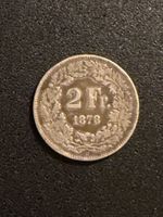 Pièce rare: 2 Francs Suisse, année 1878