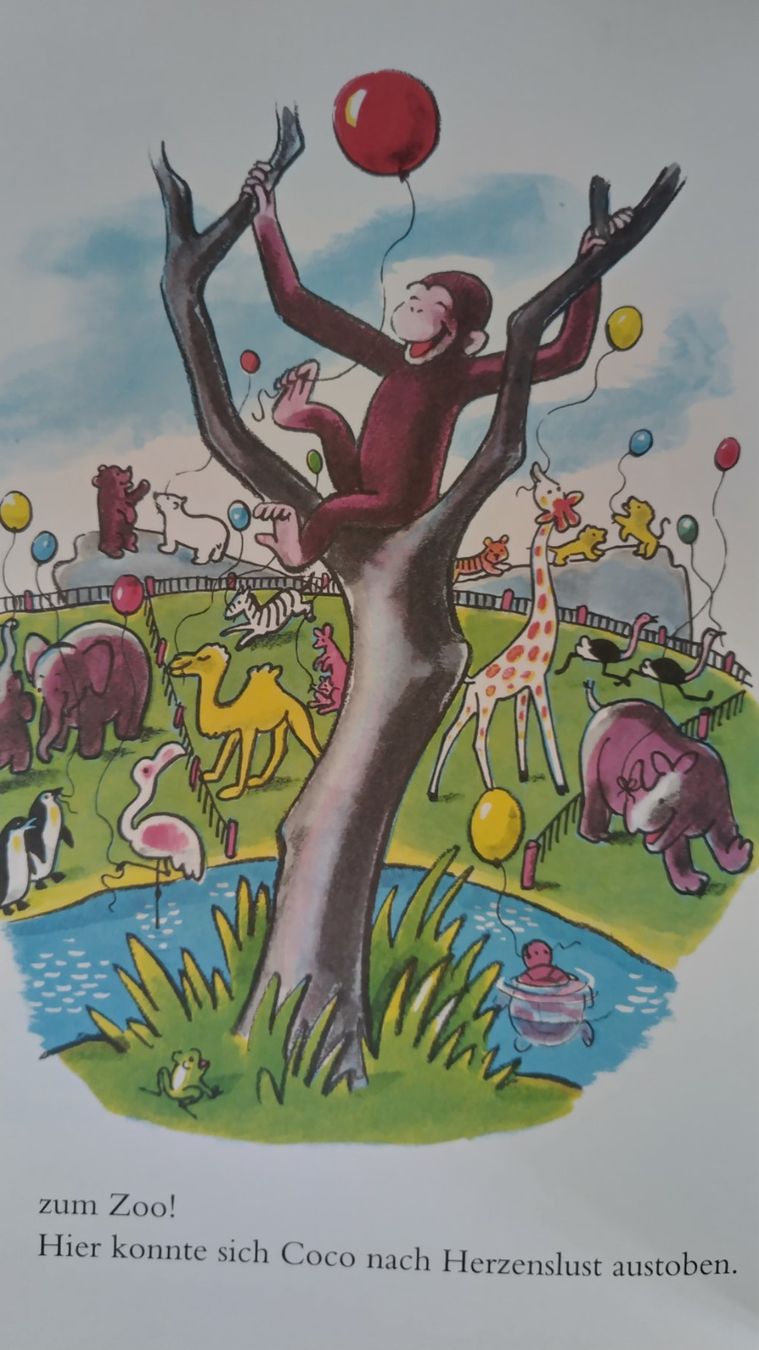 Bücher: Coco der neugierige Affe - H.A. Rey / Bilderbuch ab Fr. 8.- – Gebraucht aus Bellach von JingleJerry 9