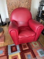 Poltrona Frau Vanity Fair 1930 Sessel rot Leder