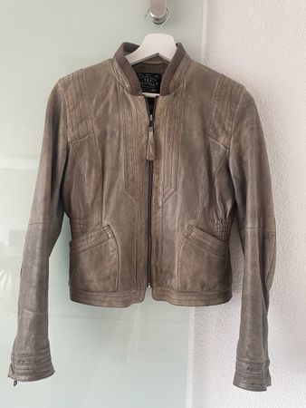 Hochwertig Lederjacke S veste en cuir haute qualité S