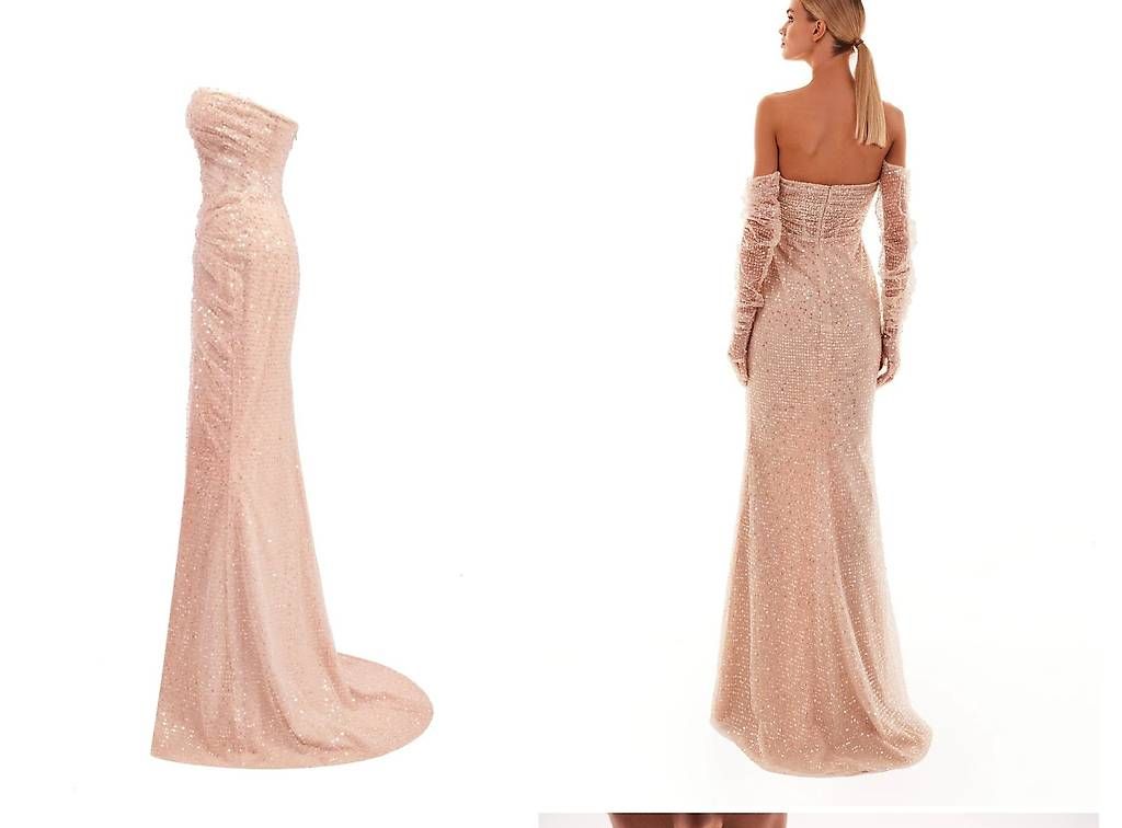 Vestiti: Sequined maxi dress golden – Nuovo (secondo la descrizione) da Regensdorf venduto da car_w2w5 1