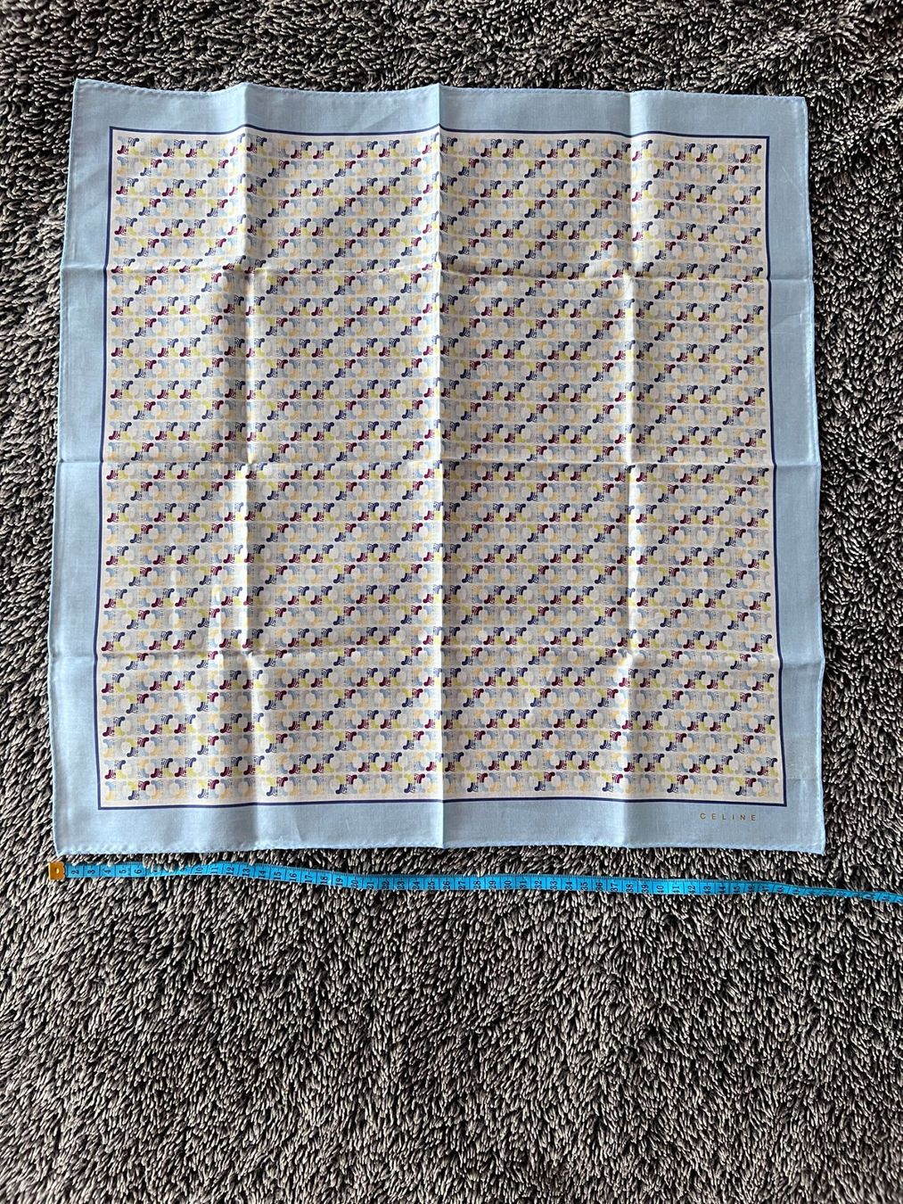 Celine Foulards, Tücher & Schals: Celine Baumwolltuch 50 x 50 cm Hellblau – Neu (gemäss Beschreibung) aus Winterthur von Dejv 3