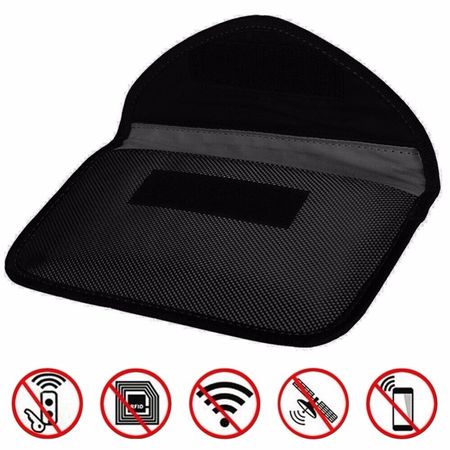 RFID Strahlenschutz-Tasche Smartphone Tasche Schwarz