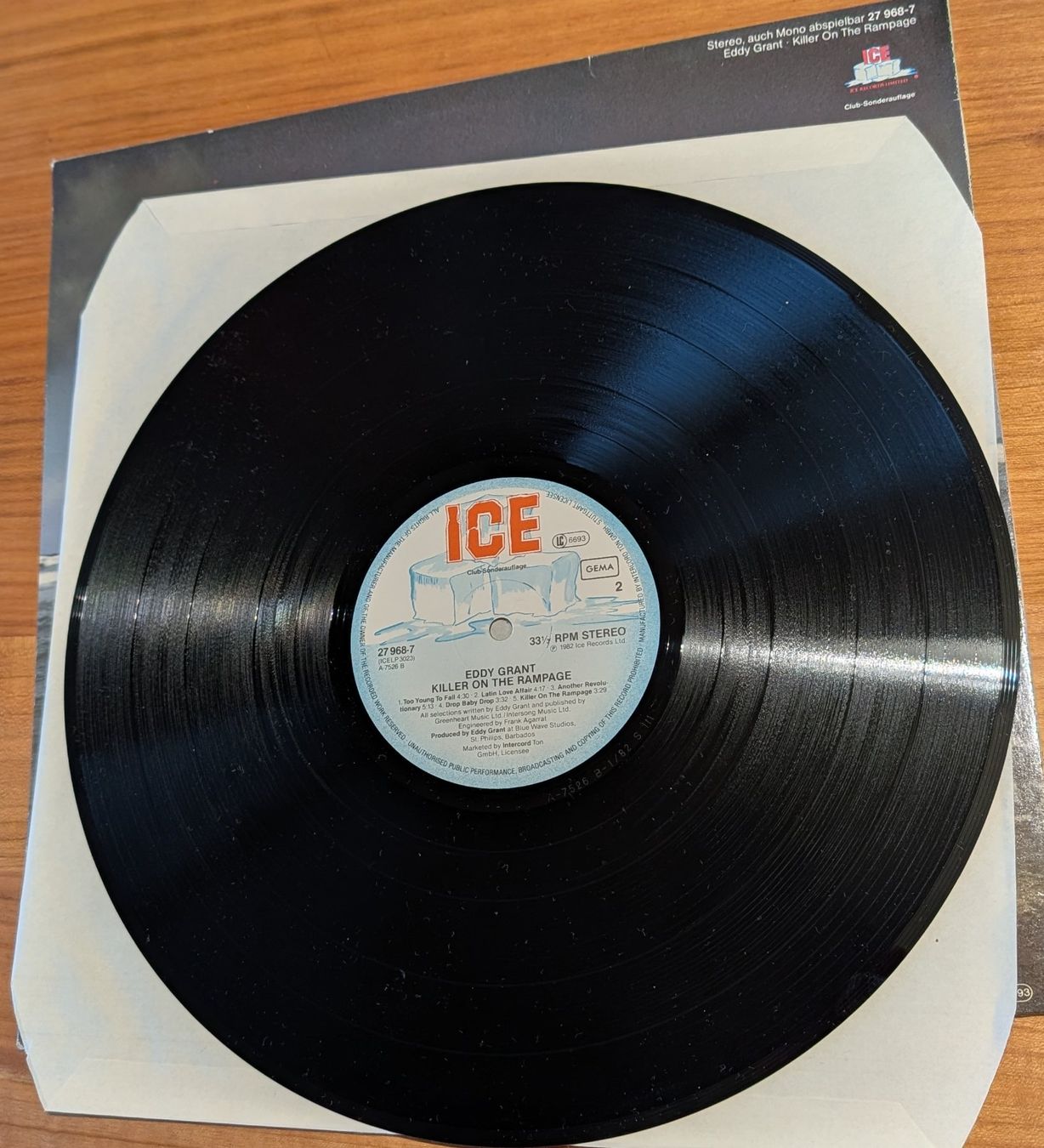 Dischi in vinile: LP EDDY GRANT ICE KILLER ON THE RAMPAGE REGGAE – Usato da Düdingen venduto da Quartierstrasse 4