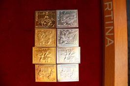 8 Silbermarken Schweiz 999,9 tot 80gr.