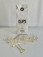 House Doctor Draht-Clips, Gold – 8 Stück (50 mm)