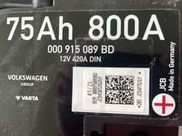 VW BUS T5 BORD - BATTERIE BLEI     neuwertig = 88.3% GELADEN
